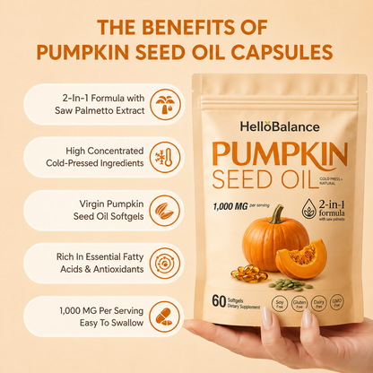 HELLO BALANCE PUMPKIN SEED OIL SOFTGELS