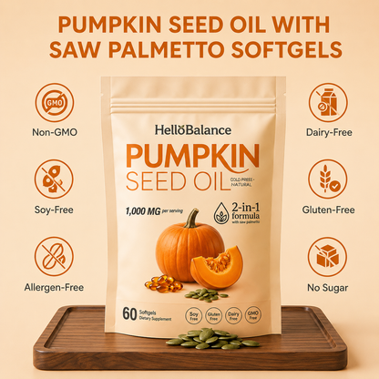 HELLO BALANCE PUMPKIN SEED OIL SOFTGELS