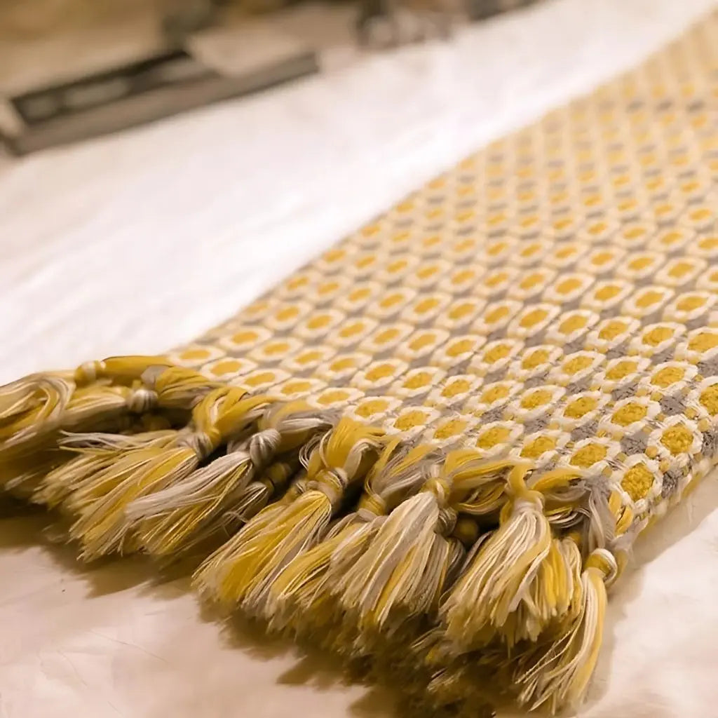 Arlo Knitted Tassel Sofa Blanket