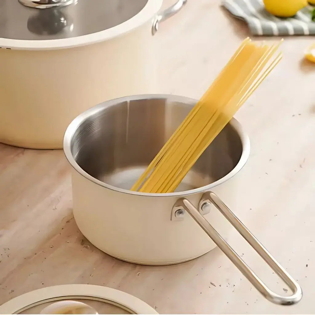 Sophia Ceramic-Coated Stainless Steel Cookware Set (9-Piece)