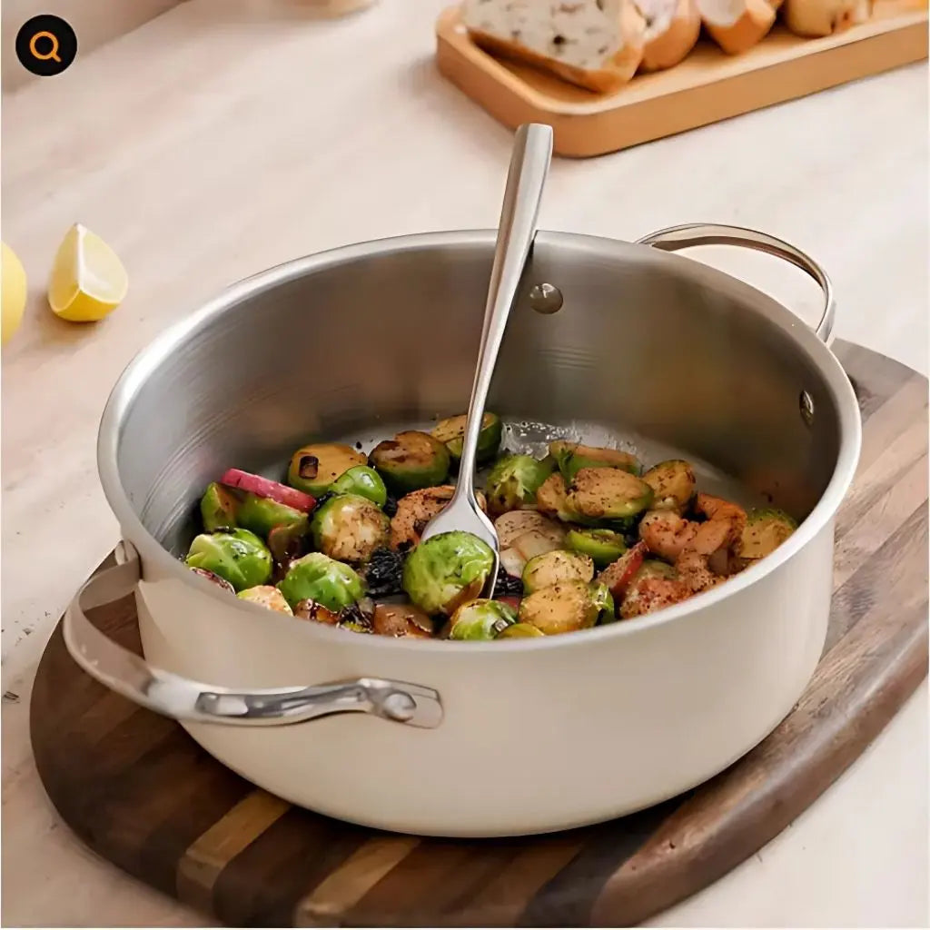 Sophia Ceramic-Coated Stainless Steel Cookware Set (9-Piece)