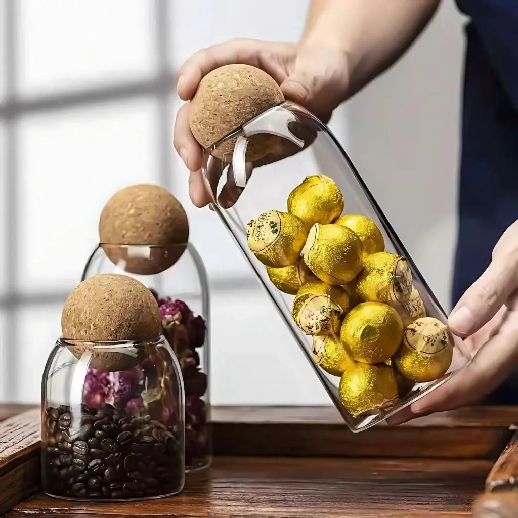 Milo Glass Storage Jar Set