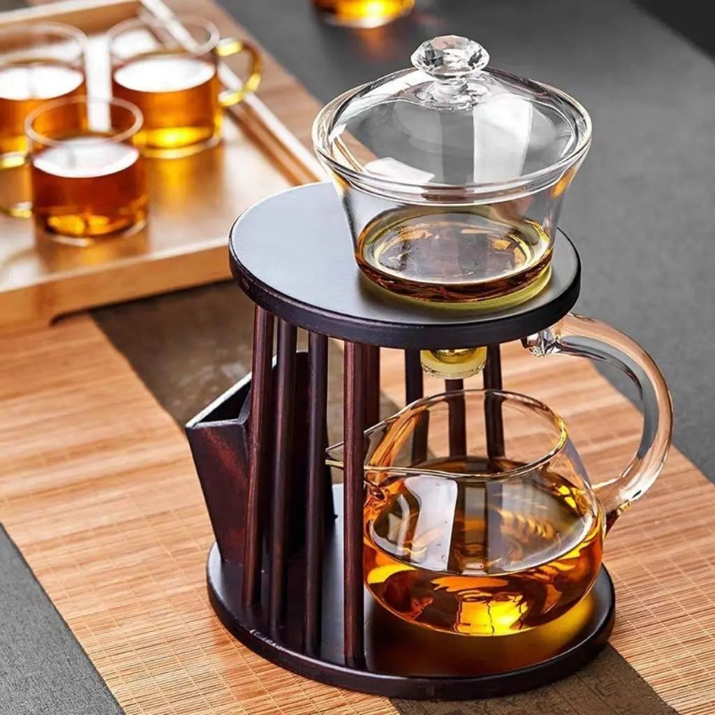 Magnetic Kung Fu Tea Brewing Set with Glass Cups
