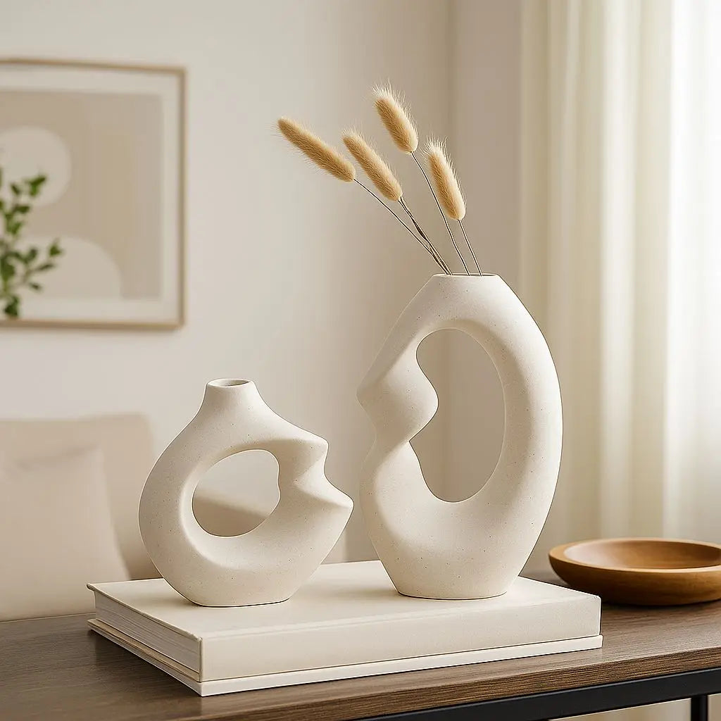 Twig Flow Nordic Ceramic Vase Set