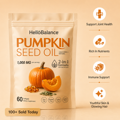 HELLO BALANCE PUMPKIN SEED OIL SOFTGELS